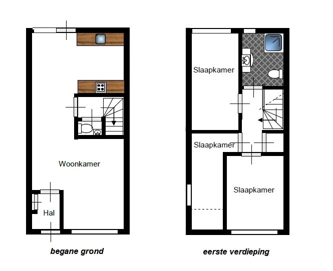 plattegronden (schets)